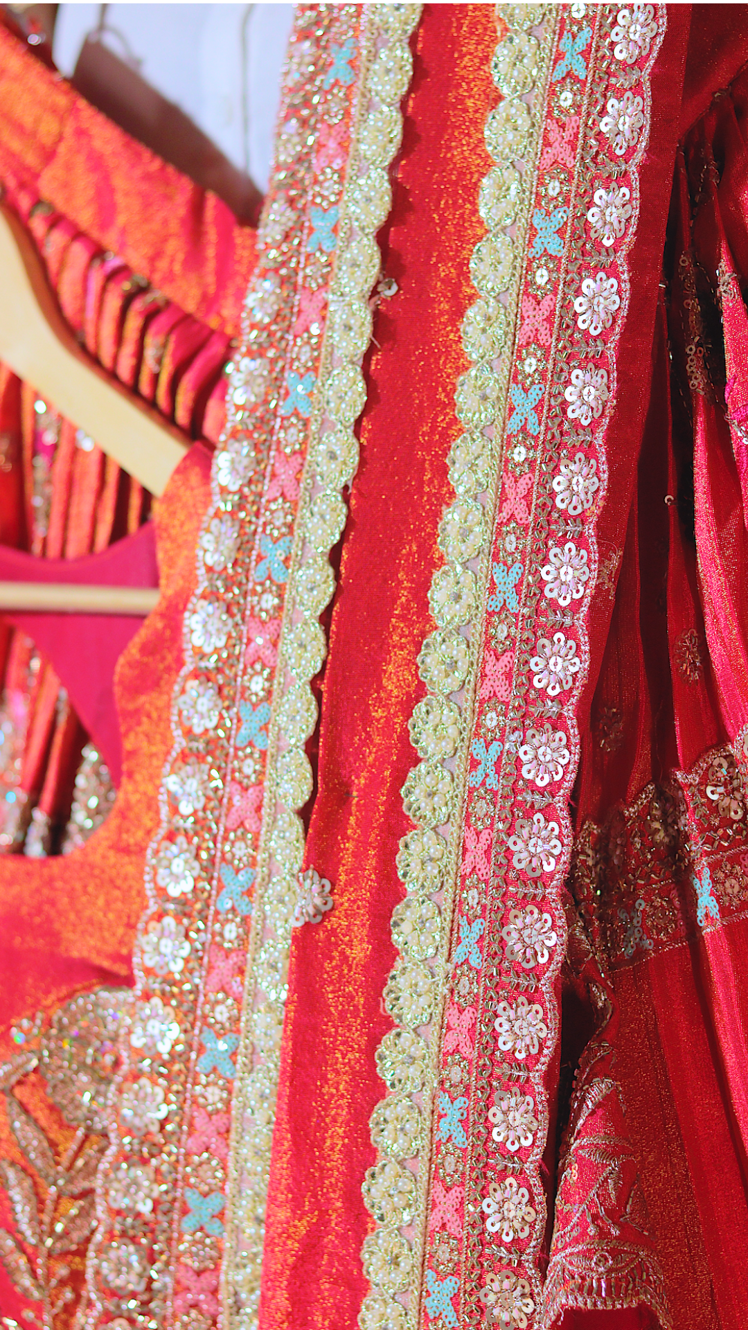 Premium Tissue Fabric ready To wear Half Saree