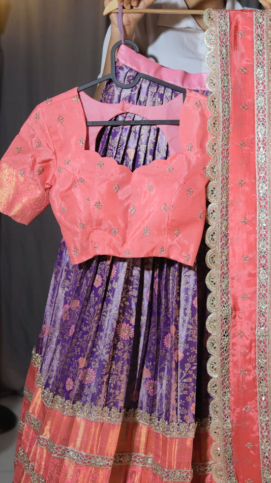 Premium Pattu Ready-Wear Half Saree