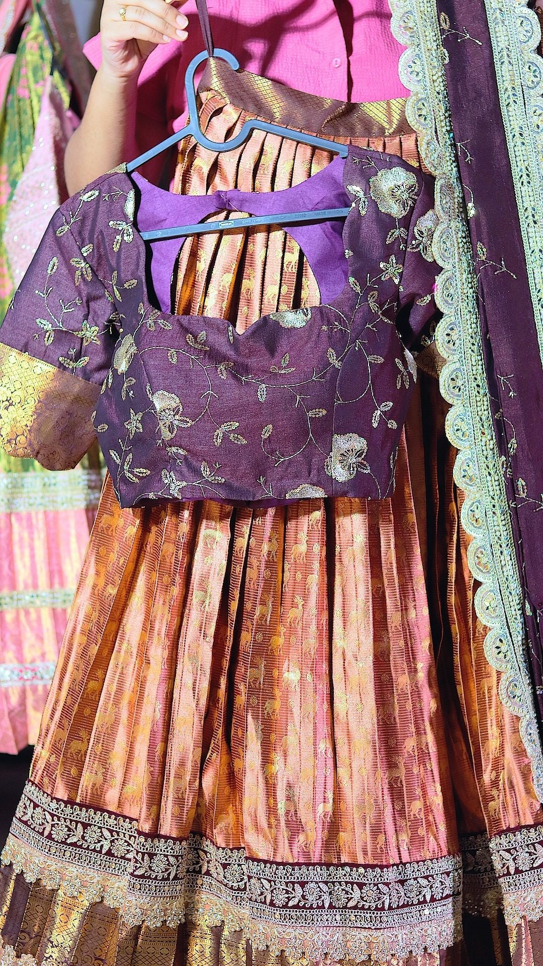 Premium Pattu Ready-Wear Half Saree