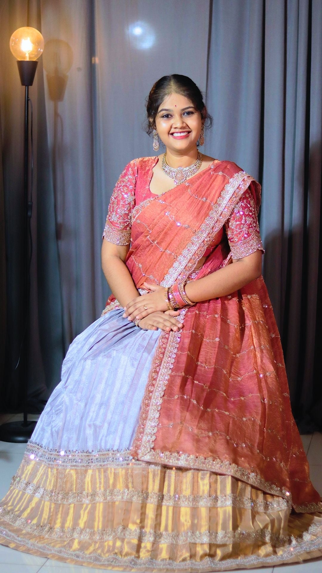 Premium Pattu Ready-Wear Half Saree