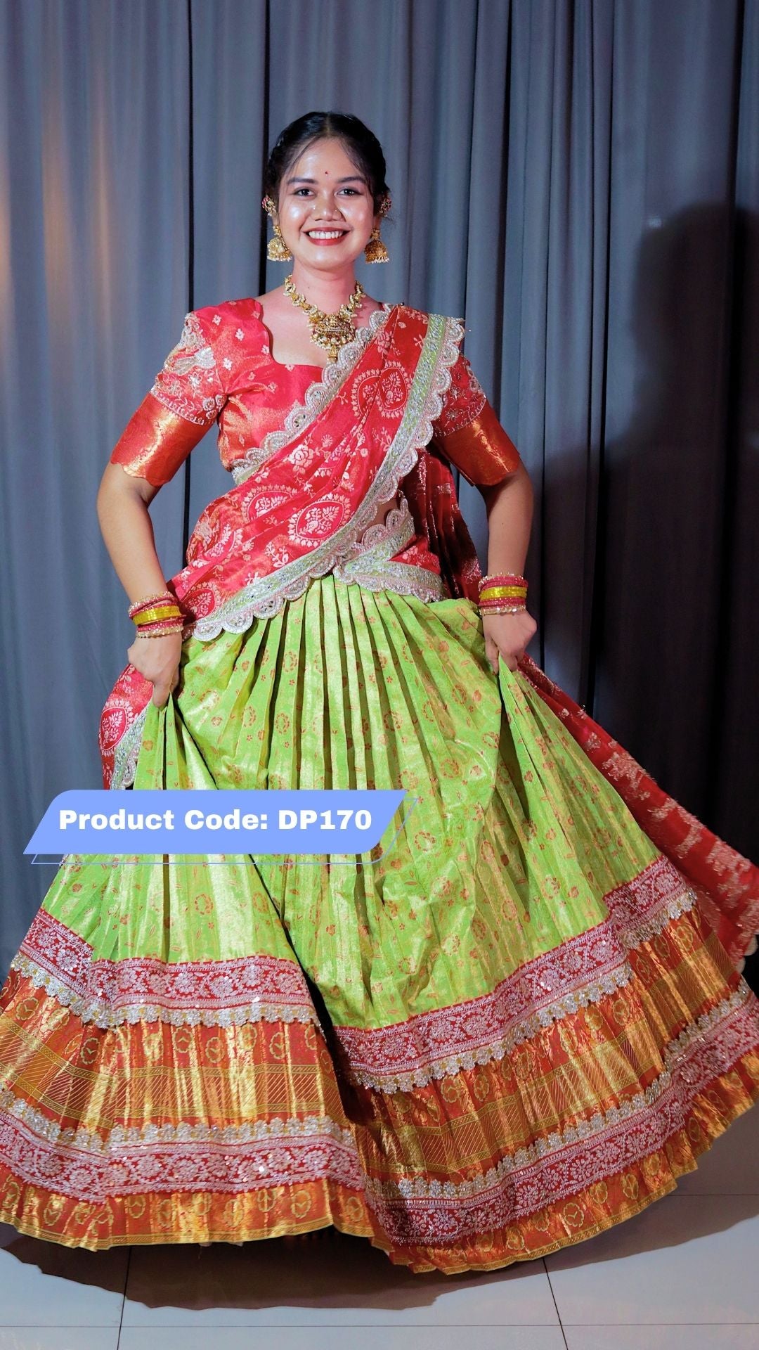 Premium Pattu Ready-Wear Half Saree