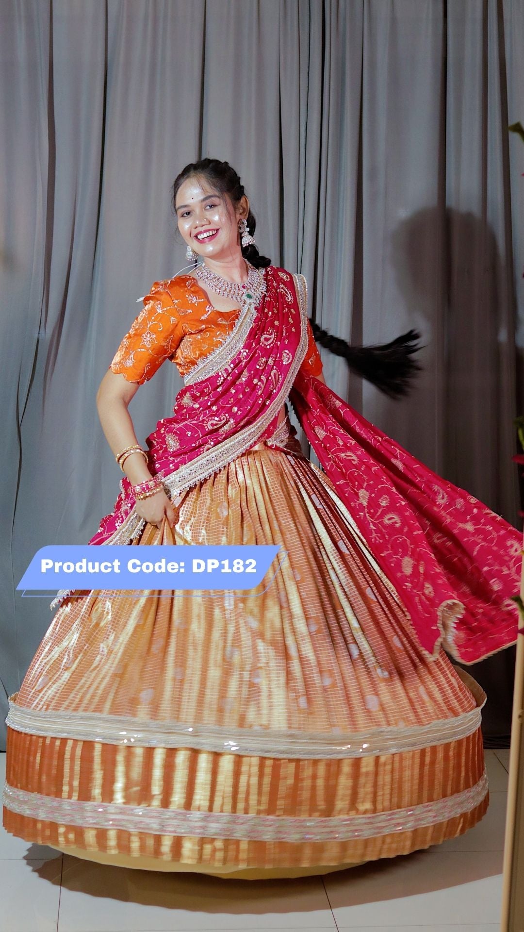 Premium Pattu Ready-Wear Half Saree