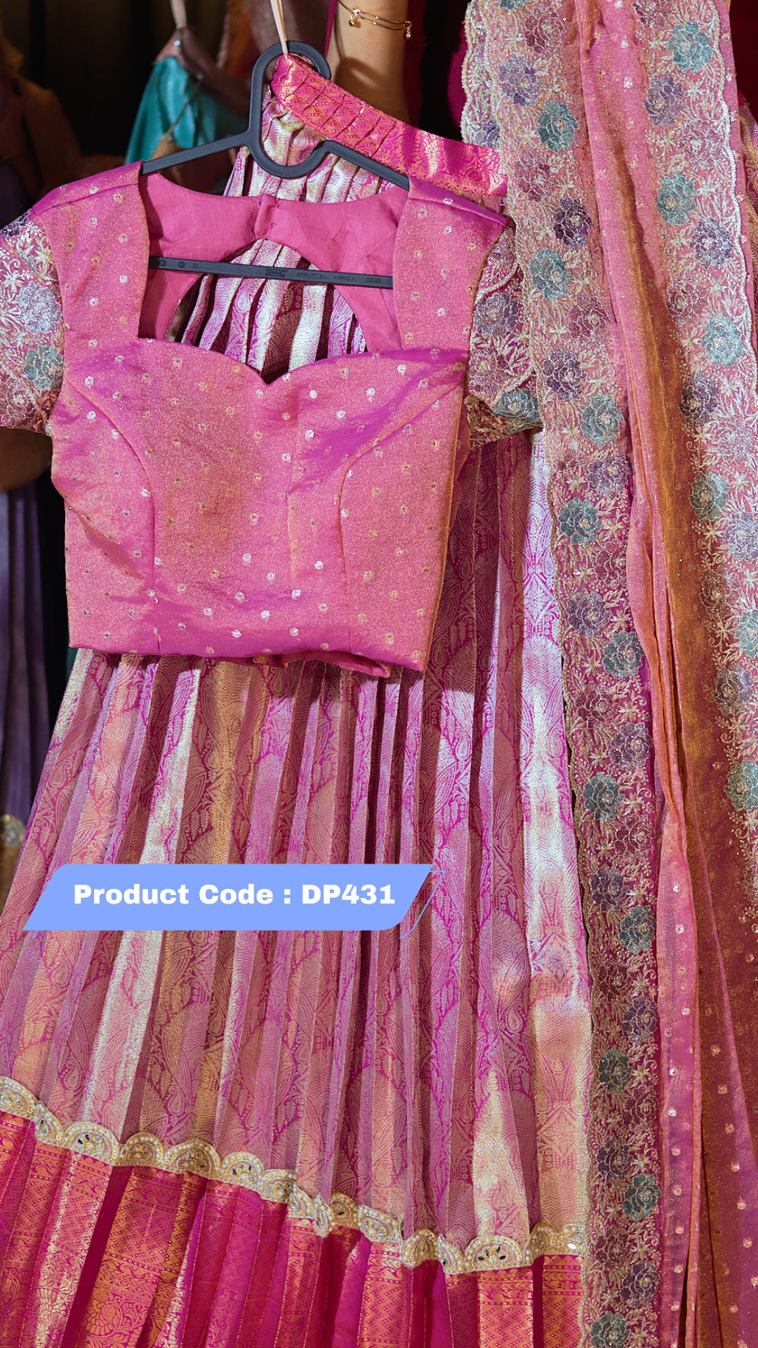 DP431 - RAKSHA BANDAN KANCHI PATTU HALF SAREE