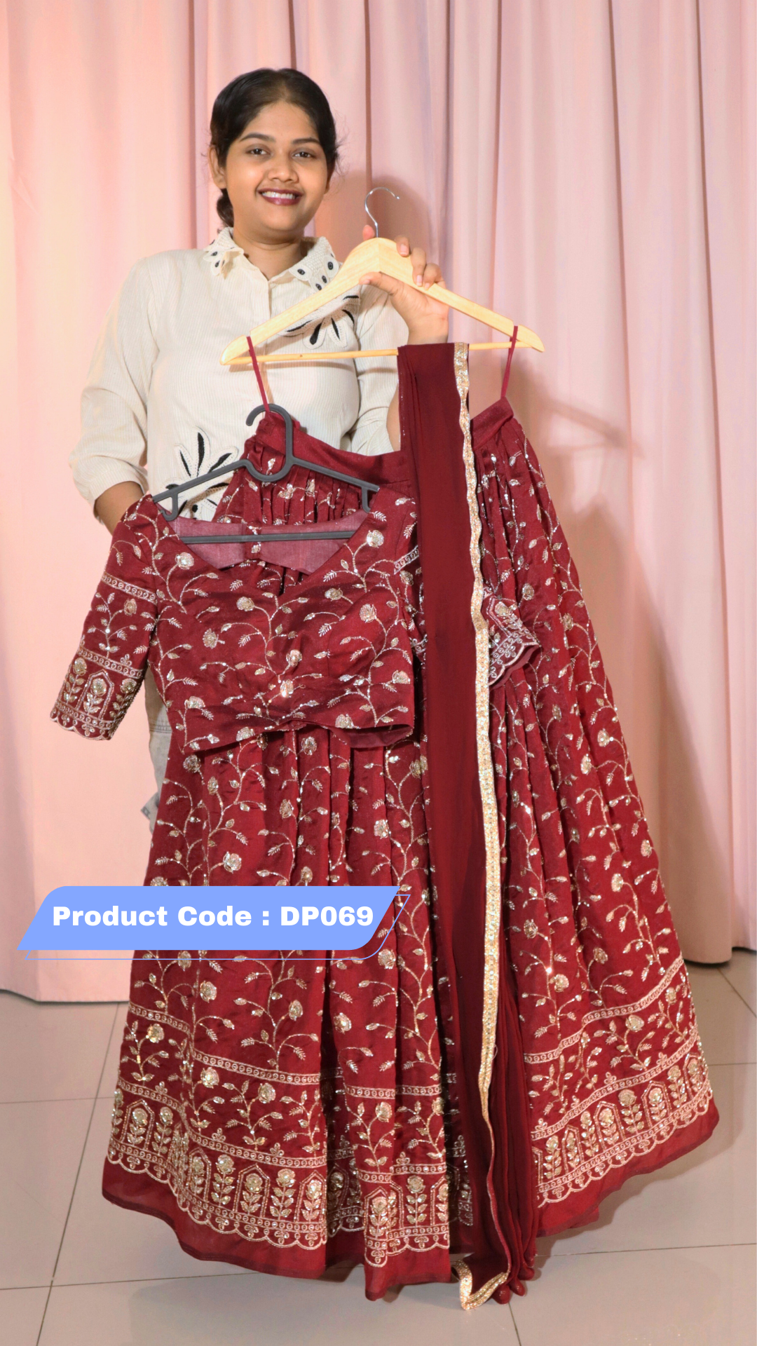 Custom Made Designer Half Saree - Ready Wear