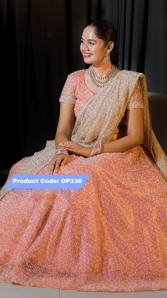 DP338 - Party wear Designer Half Saree
