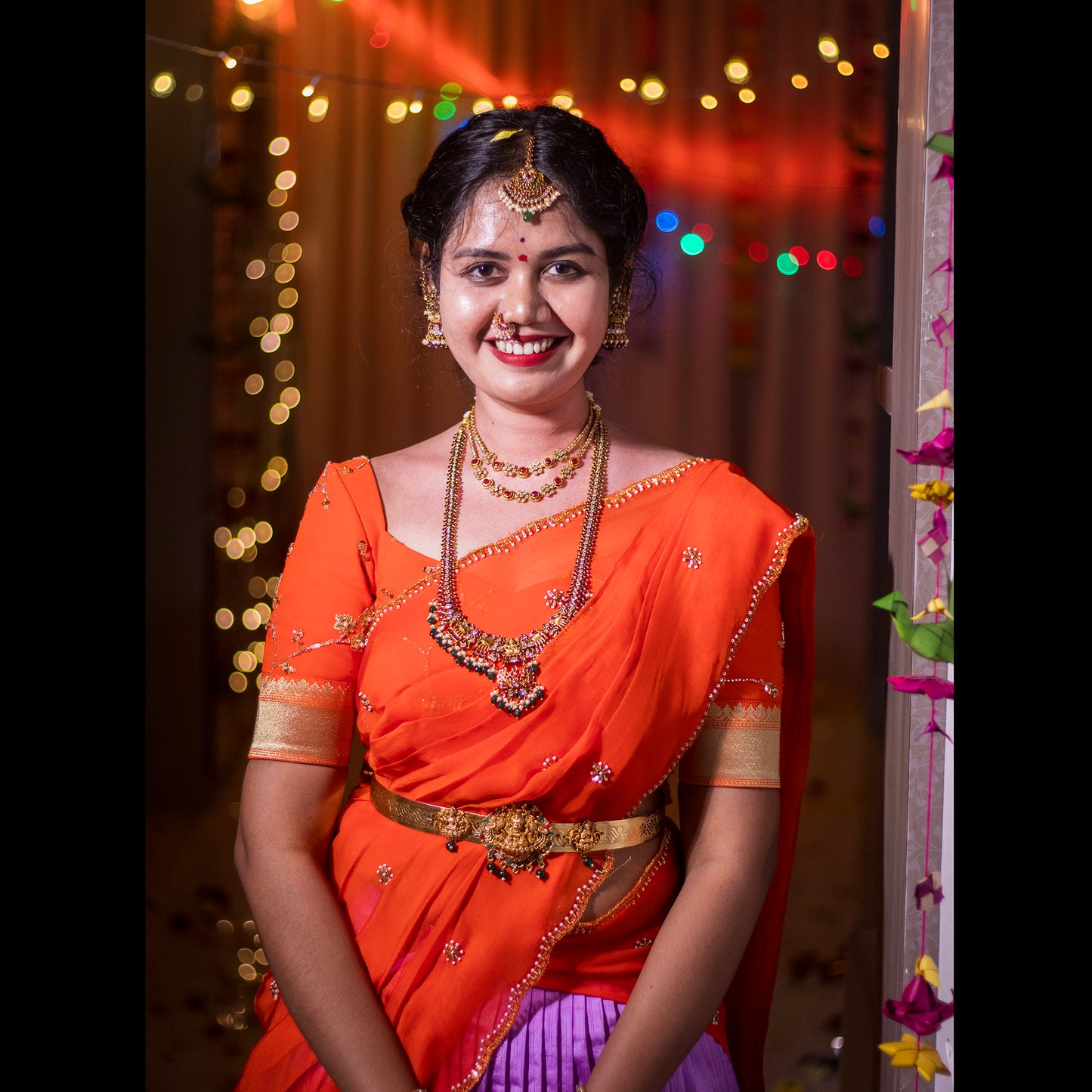 Customizable Traditional Half Saree Set - Choose Your Colors!