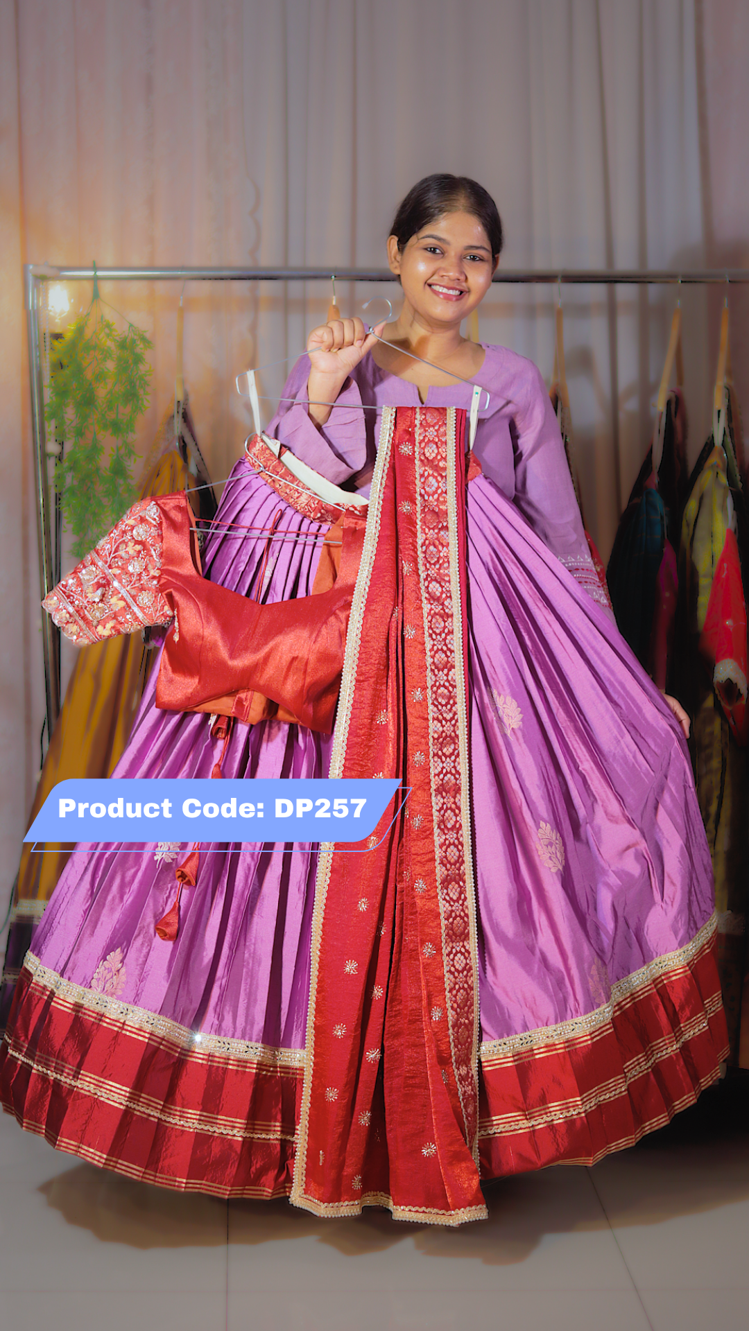 DP257 - Premium Pattu Ready-Wear Half Saree