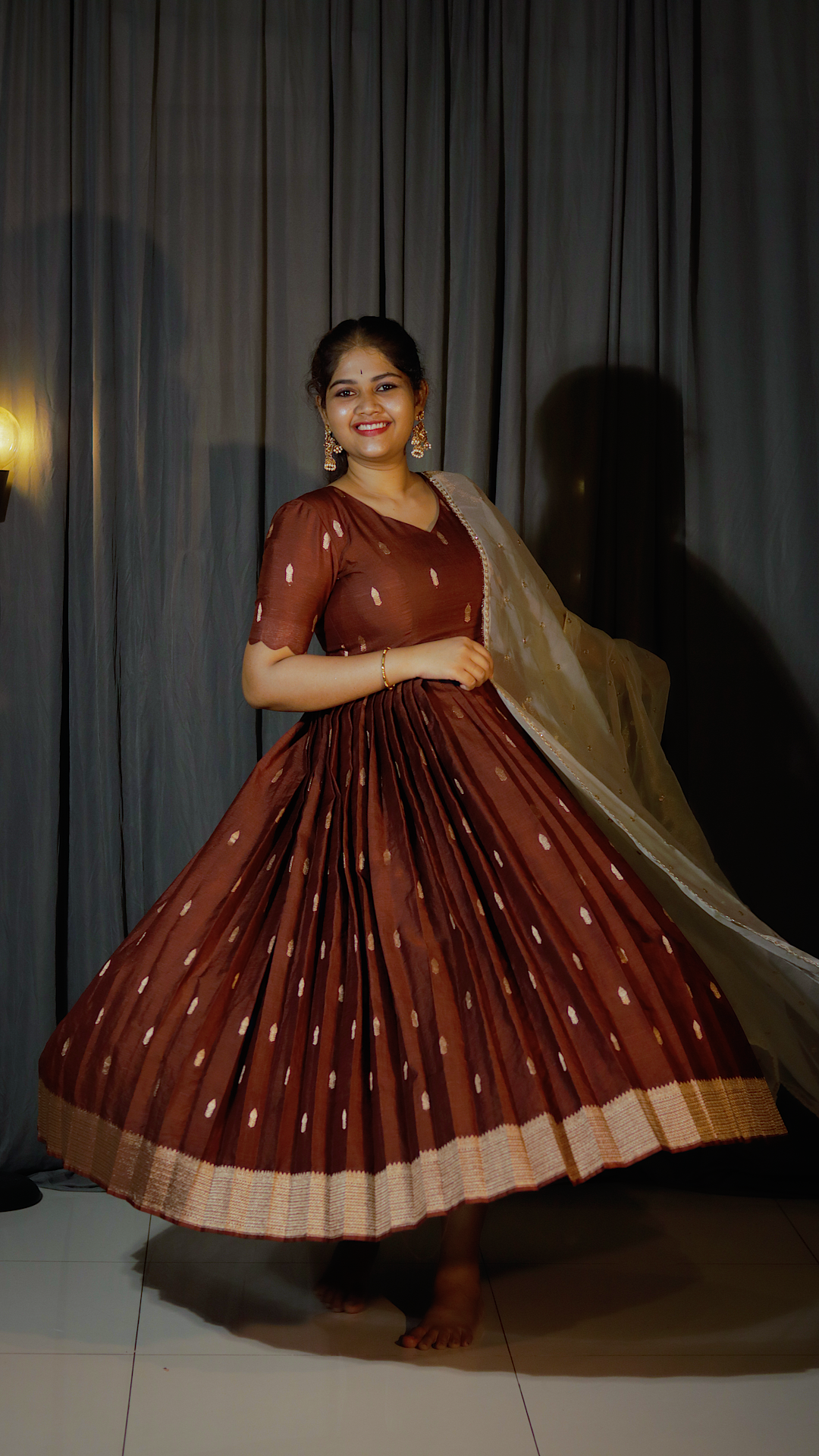 DP-D-010 – Two-Piece Anarkali Dress with Dupatta