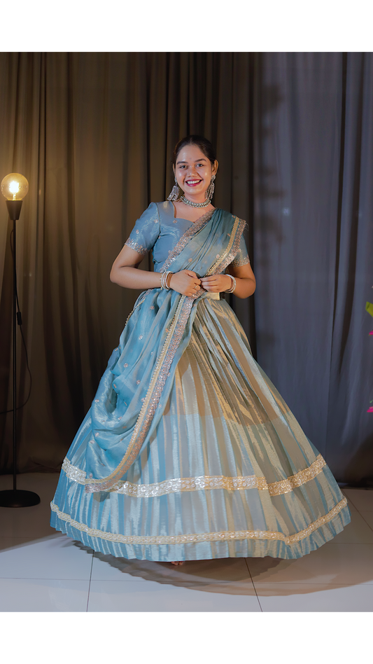 DP356 - Designer Half saree - Customization