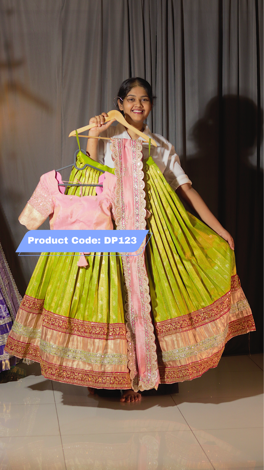 Premium Pattu Ready-Wear Half Saree