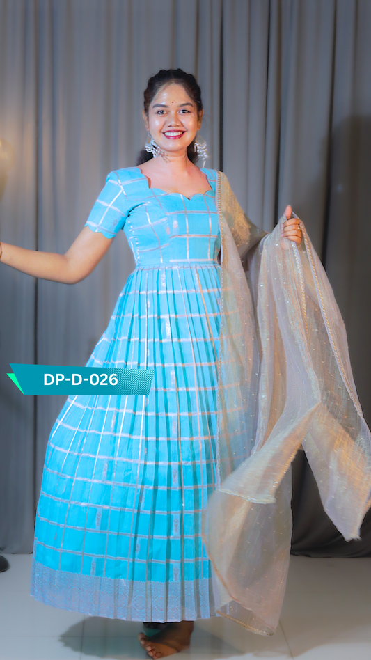 DP-D-028 – Two-Piece Anarkali Dress with Dupatta
