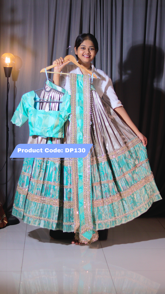 Premium Pattu Ready-Wear Half Saree