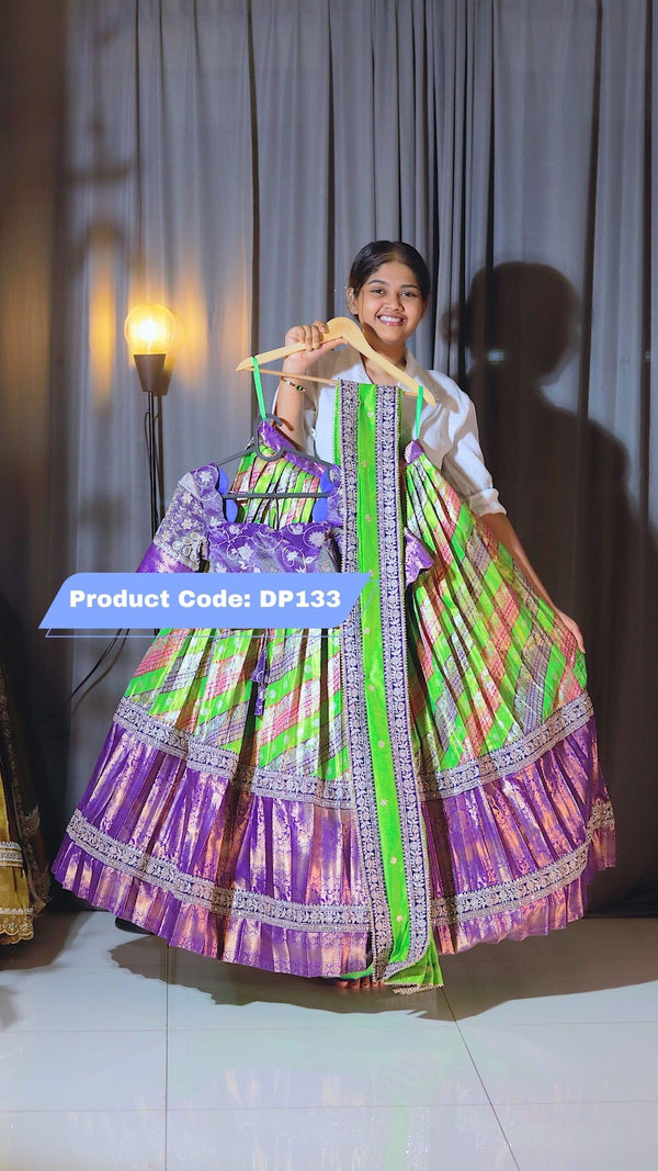 Premium Pattu Ready-Wear Half Saree