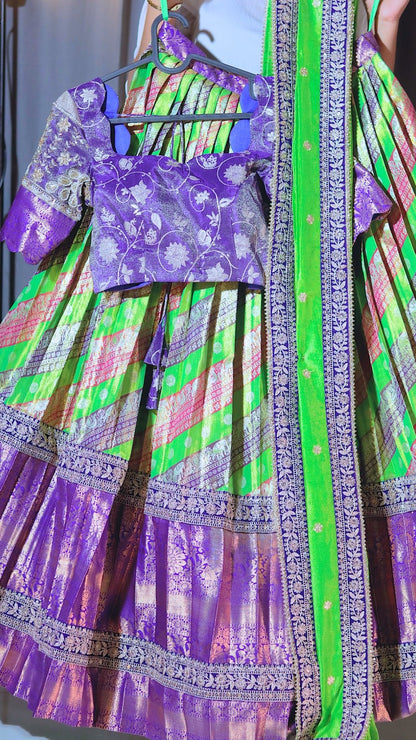 Premium Pattu Ready-Wear Half Saree