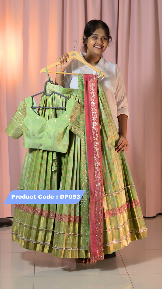 Premium Pattu Ready-Wear Half Saree ( Restock )