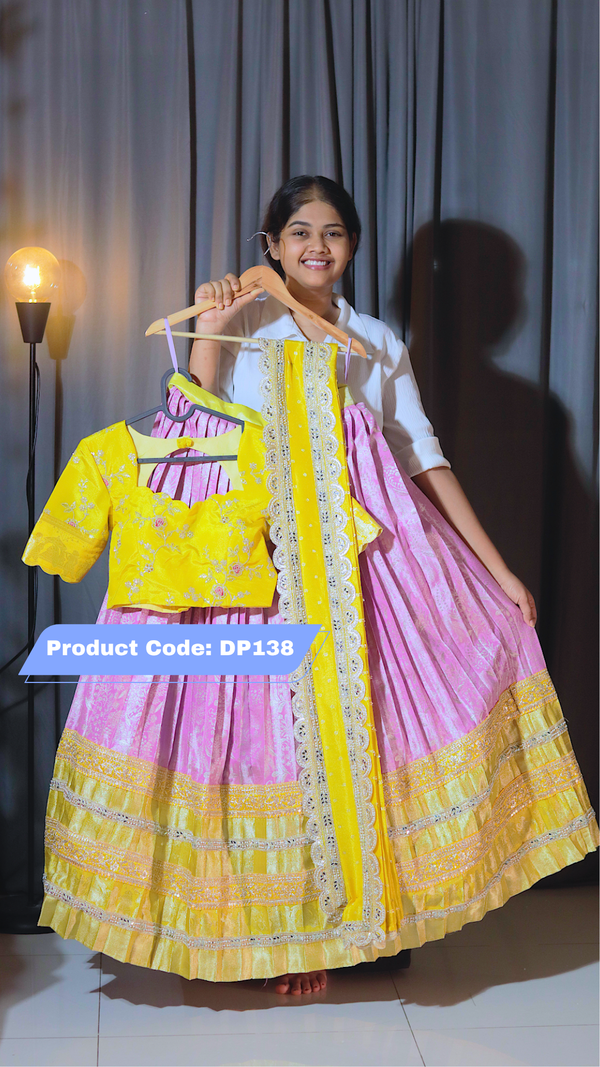 Premium Pattu Ready-Wear Half Saree