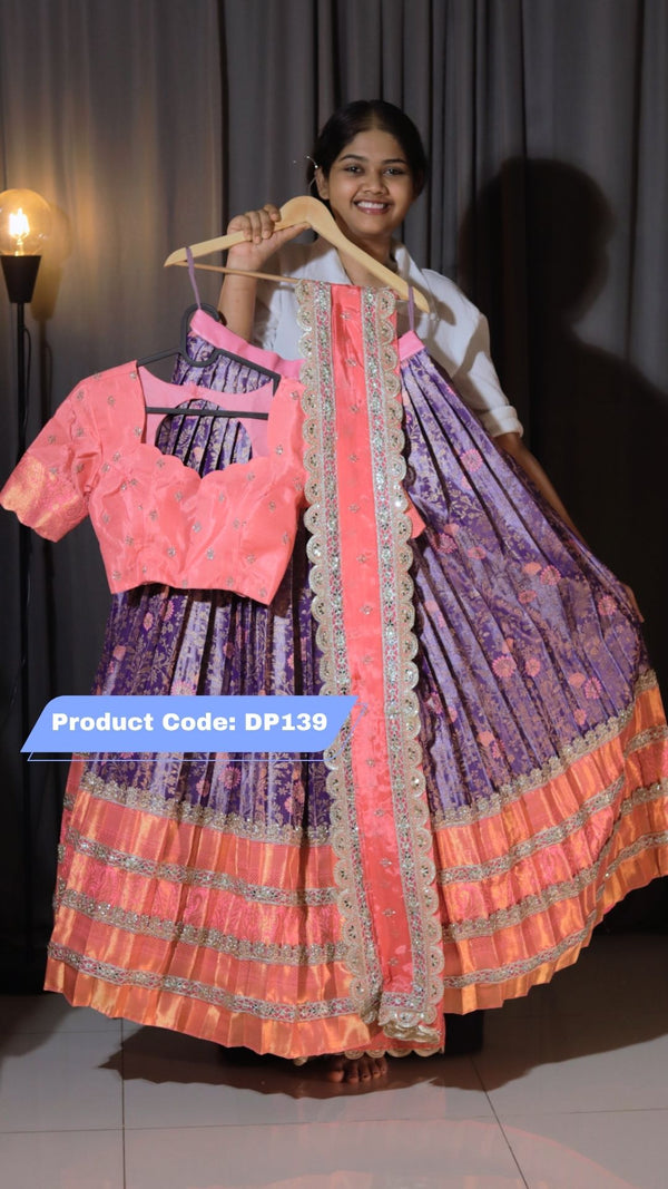 Premium Pattu Ready-Wear Half Saree