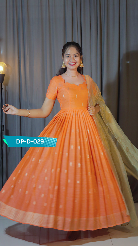 DP-D-029 – Two-Piece Anarkali Dress with Dupatta