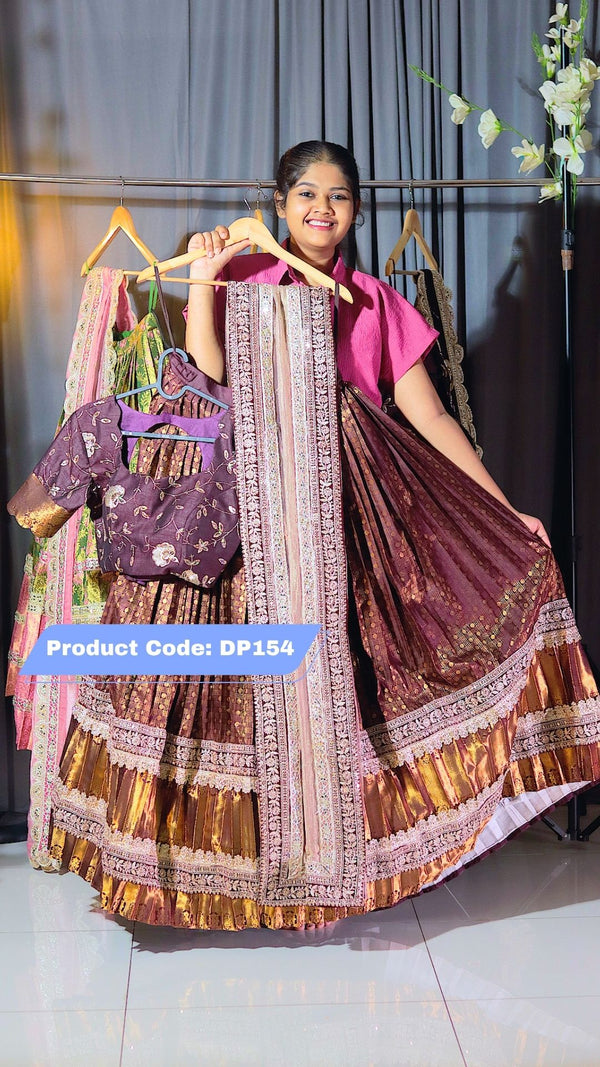 Premium Pattu Ready-Wear Half Saree