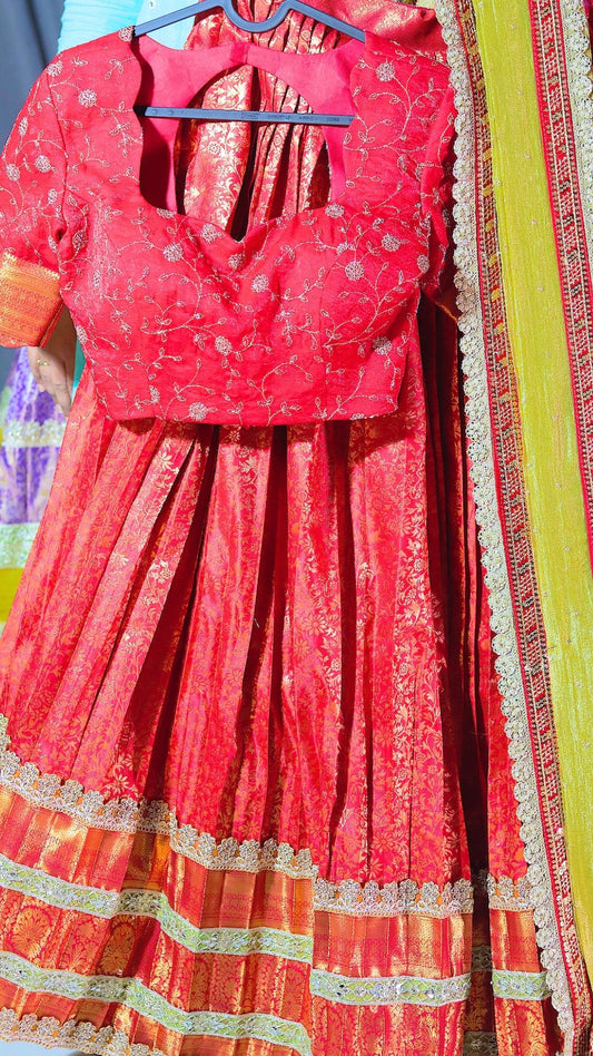 Premium Pattu Ready-Wear Half Saree