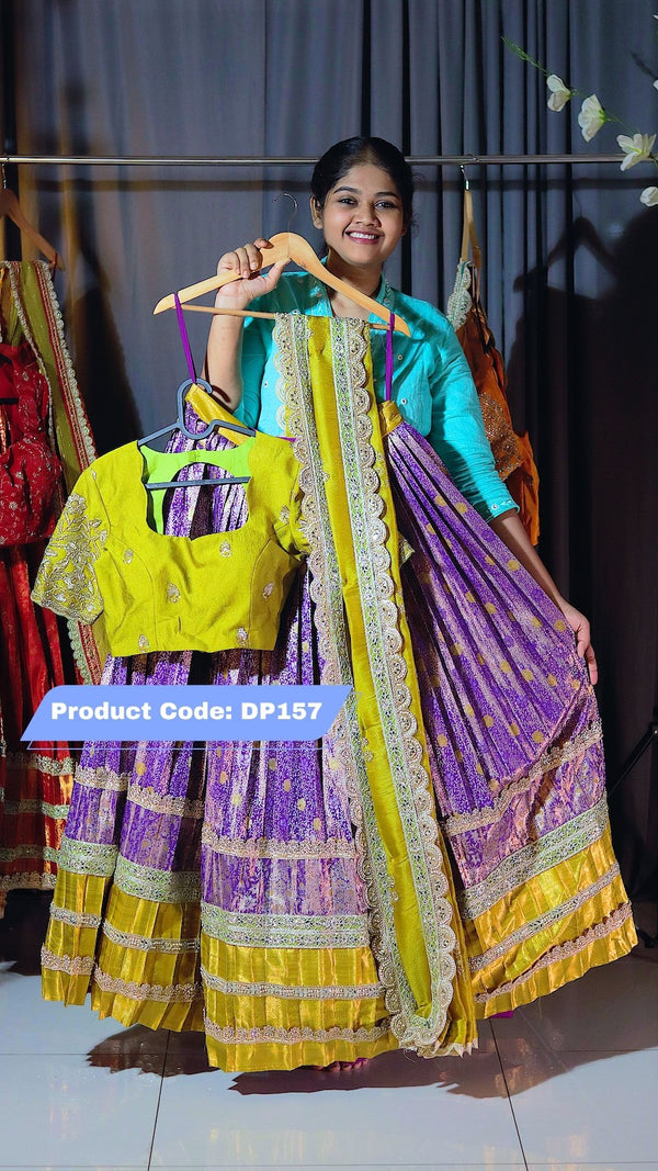 Premium Pattu Ready-Wear Half Saree