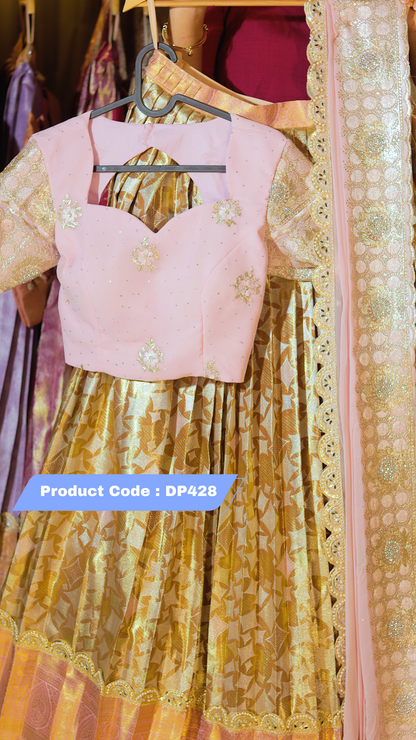 DP428 - RAKSHA BANDAN KANCHI PATTU HALF SAREE