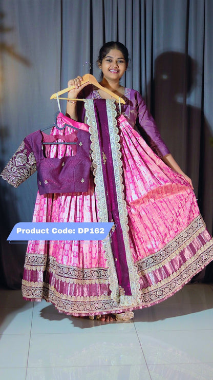 Premium Pattu Ready-Wear Half Saree