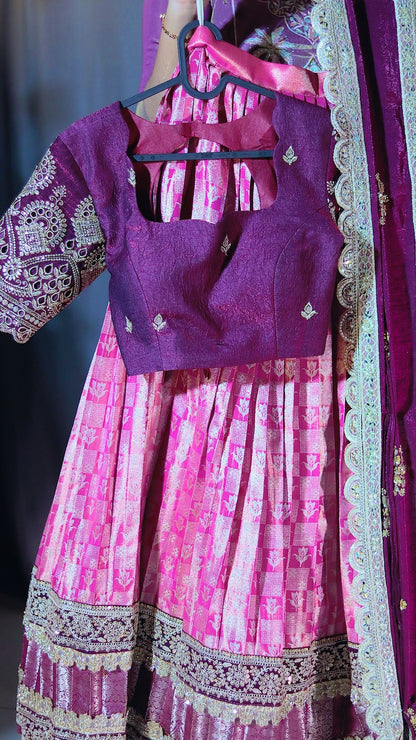 Premium Pattu Ready-Wear Half Saree
