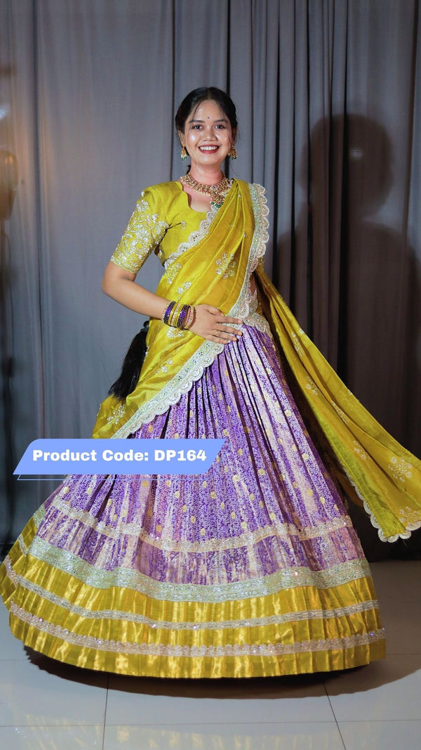 Premium Pattu Ready-Wear Half Saree