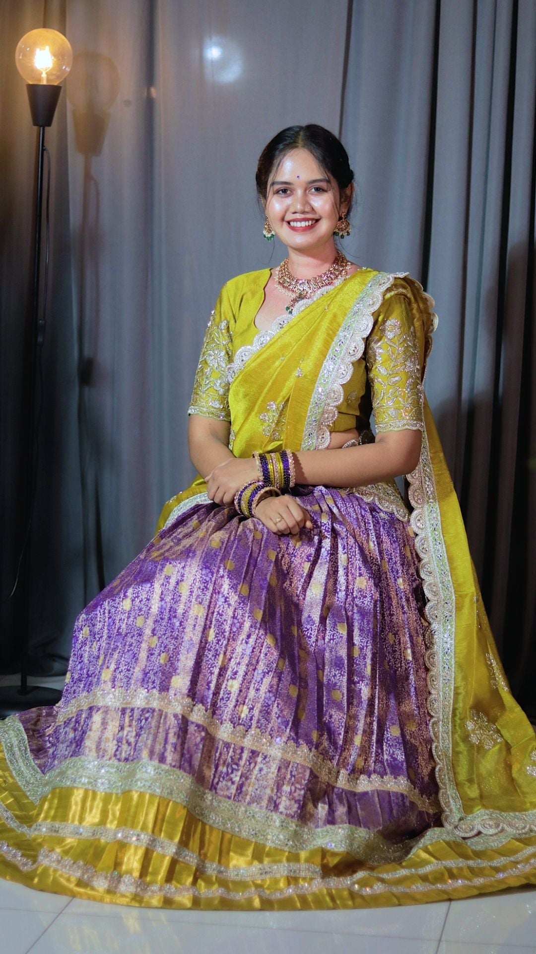 Premium Pattu Ready-Wear Half Saree