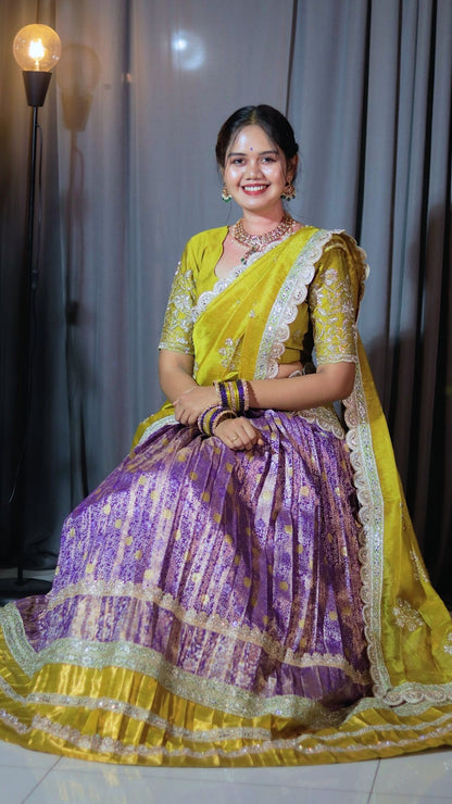 Premium Pattu Ready-Wear Half Saree