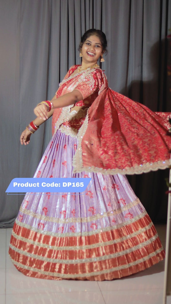 Premium Pattu Ready-Wear Half Saree