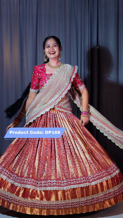 Premium Pattu Ready-Wear Half Saree
