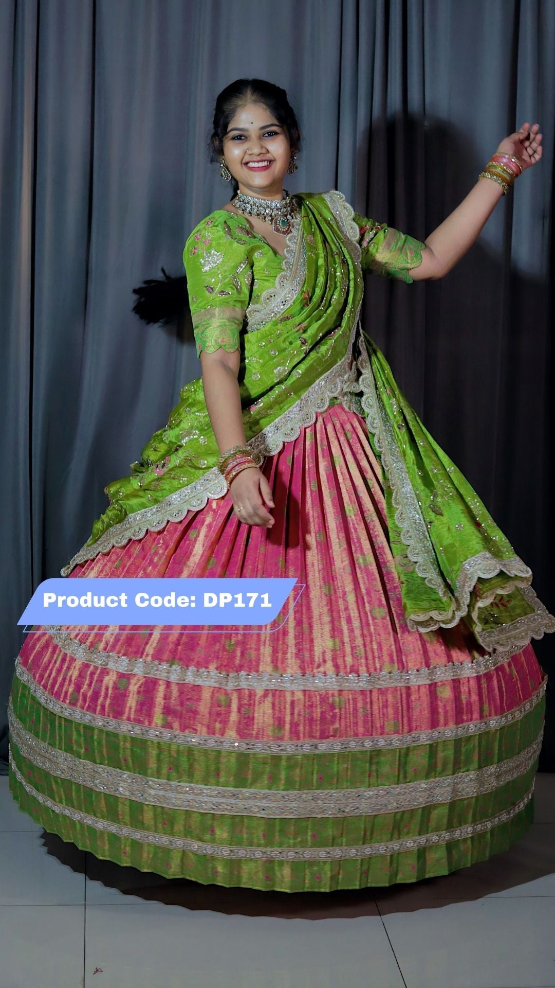 Premium Pattu Ready-Wear Half Saree