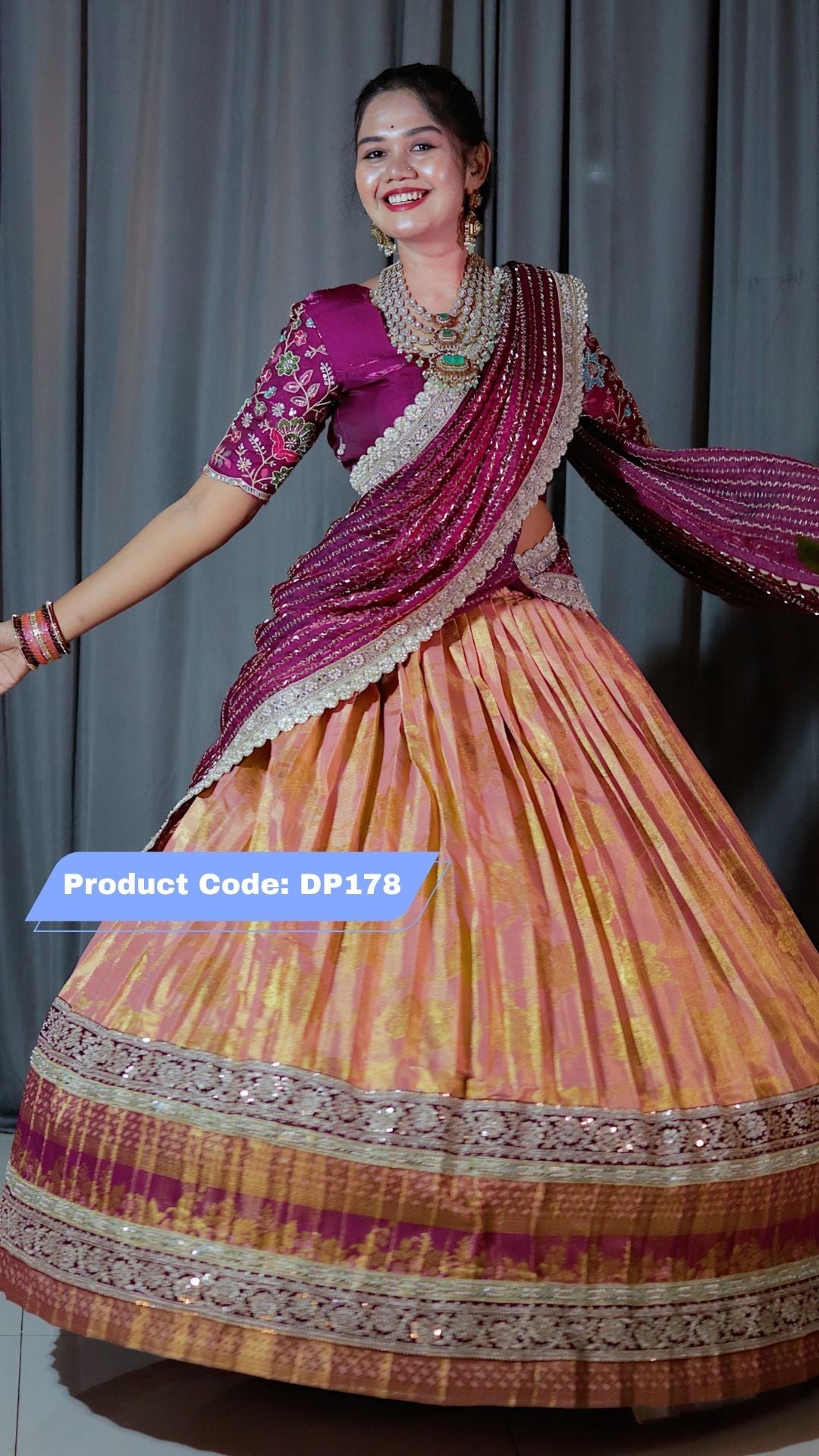 Premium Pattu Ready-Wear Half Saree
