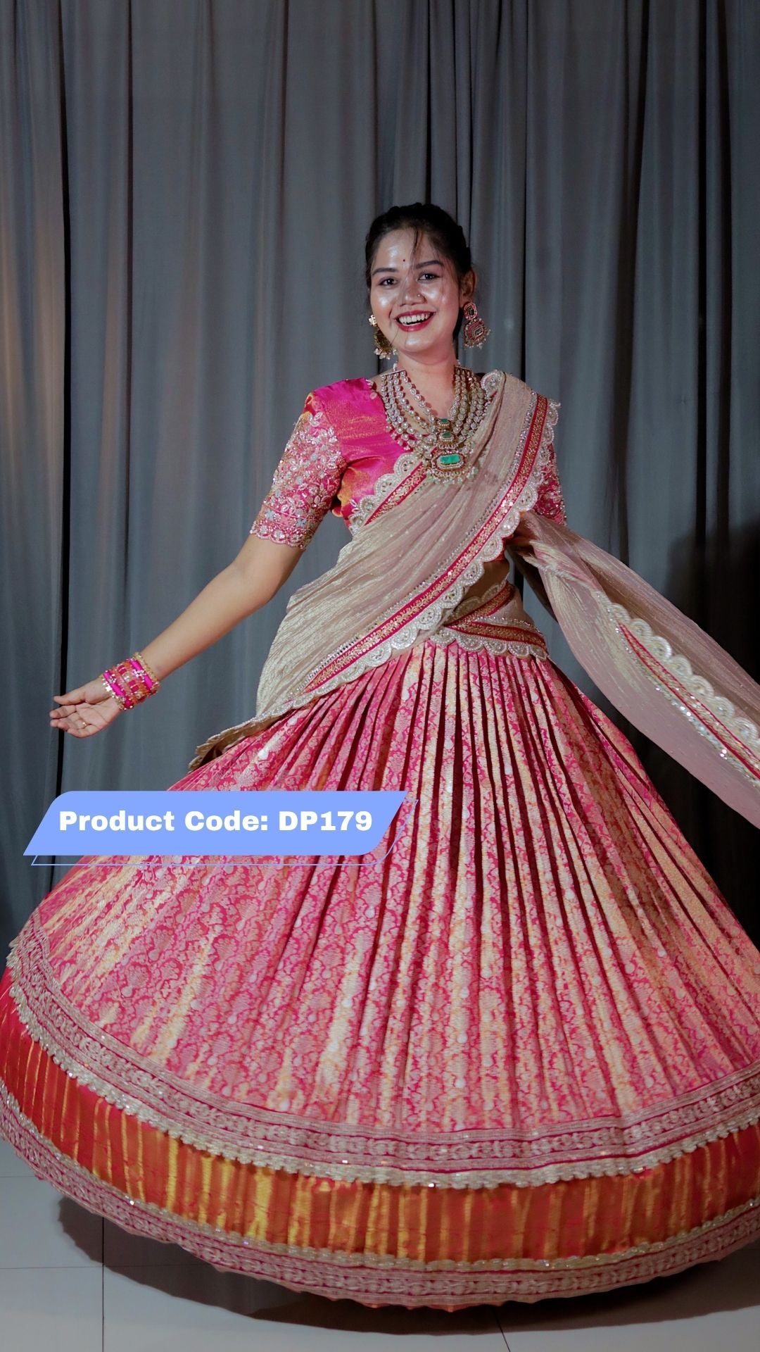 Premium Pattu Ready-Wear Half Saree
