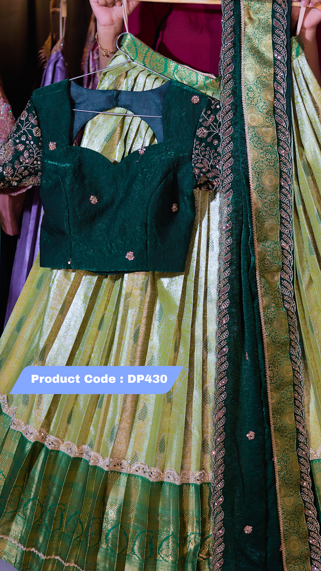 DP430 - RAKSHA BANDAN KANCHI PATTU HALF SAREE
