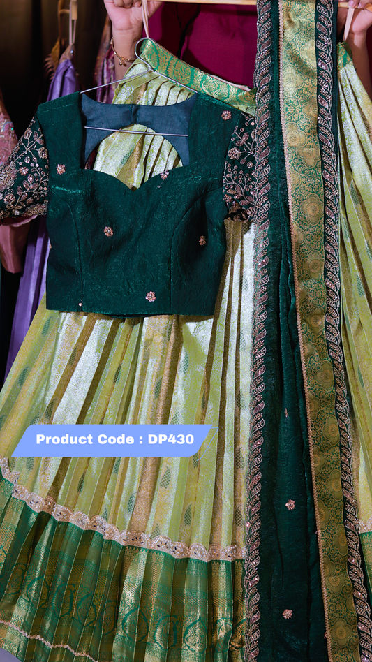 DP430 - RAKSHA BANDAN KANCHI PATTU HALF SAREE