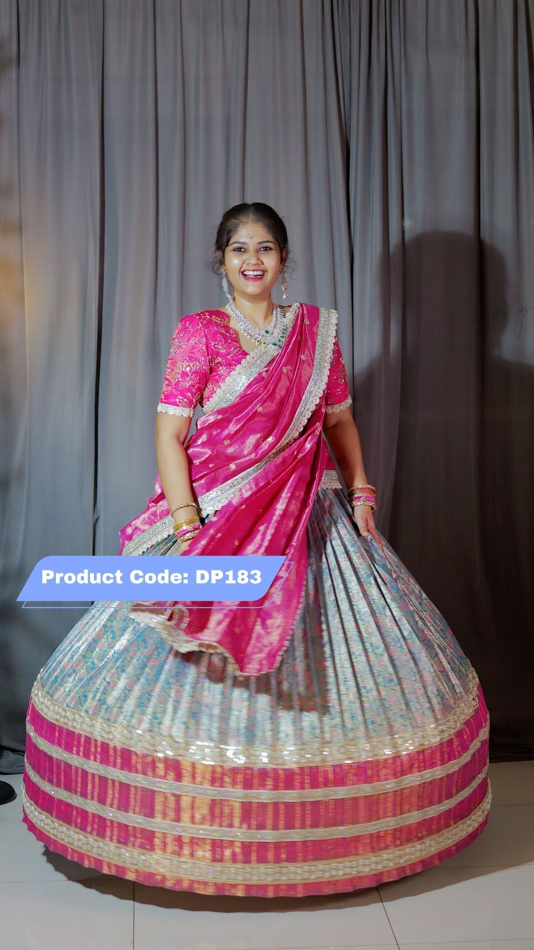 Premium Pattu Ready-Wear Half Saree