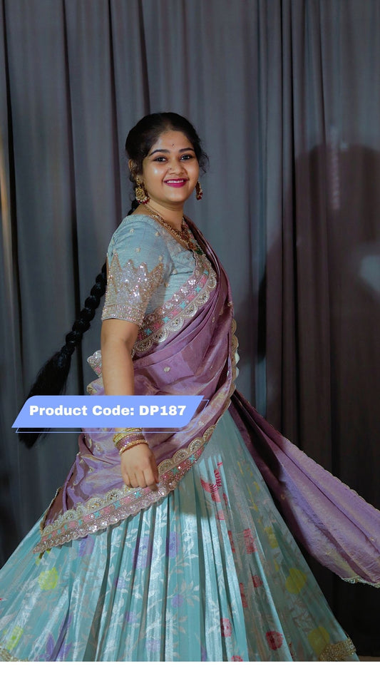 Premium Pattu Ready-Wear Half Saree