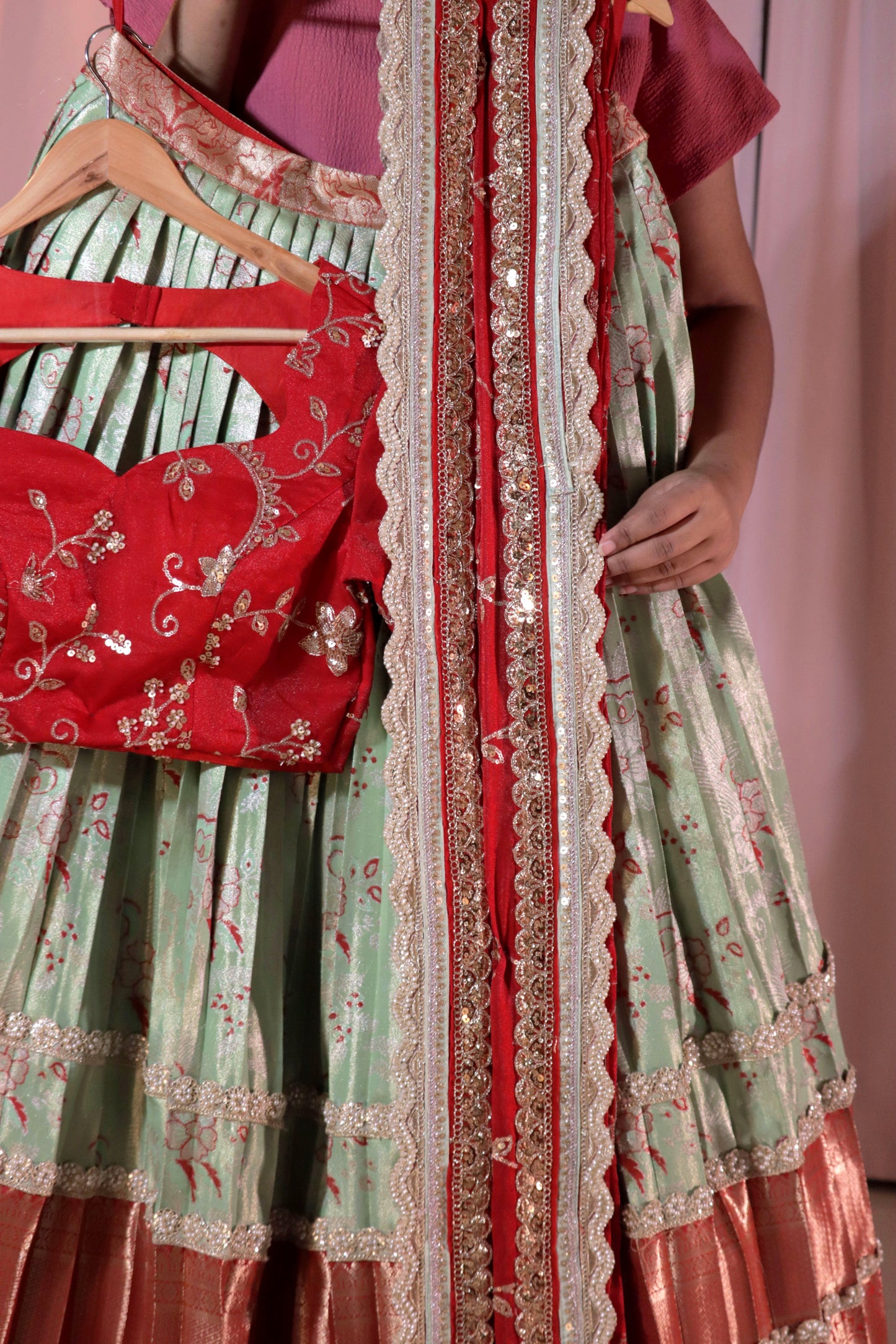 Premium Pattu Ready-Wear Half Saree