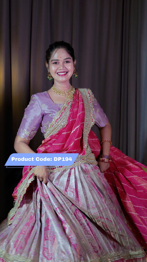 Premium Pattu Ready-Wear Half Saree
