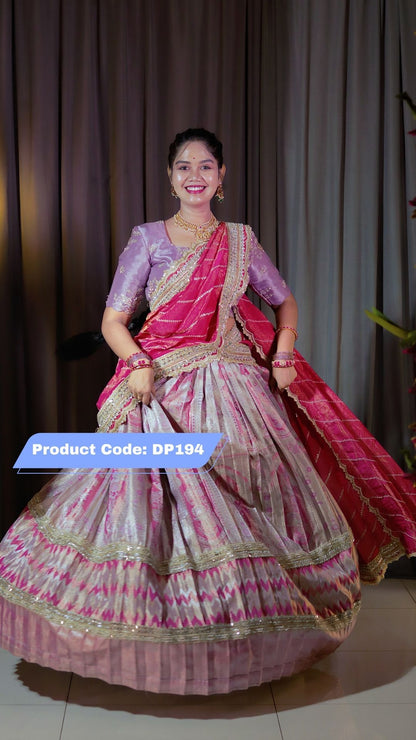 Premium Pattu Ready-Wear Half Saree