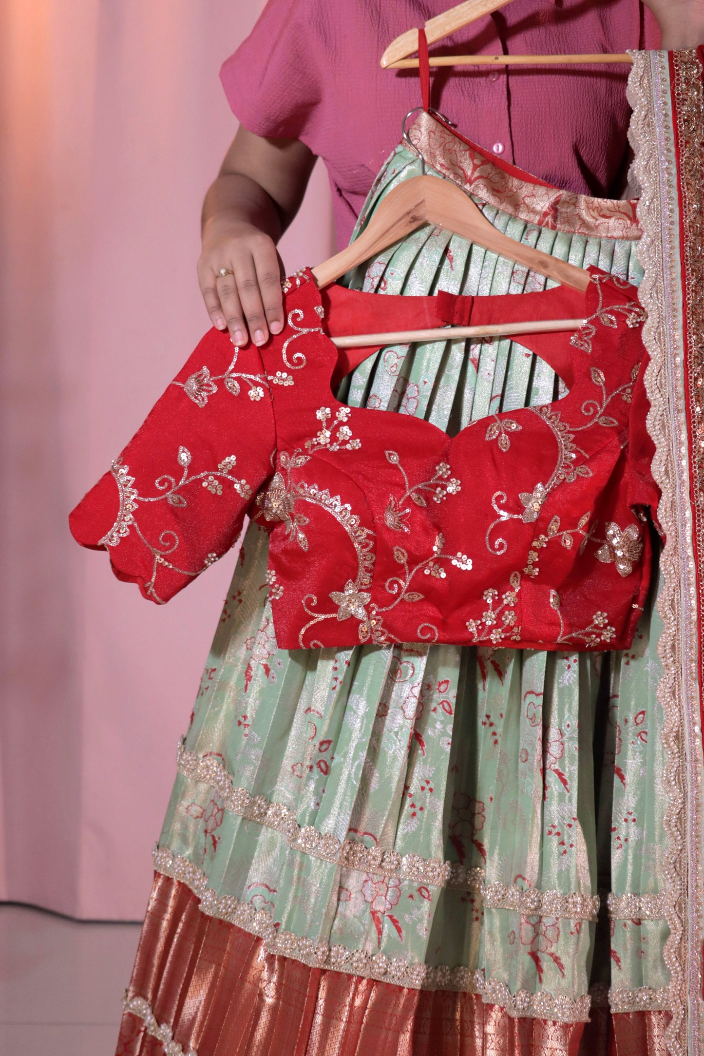 Premium Pattu Ready-Wear Half Saree