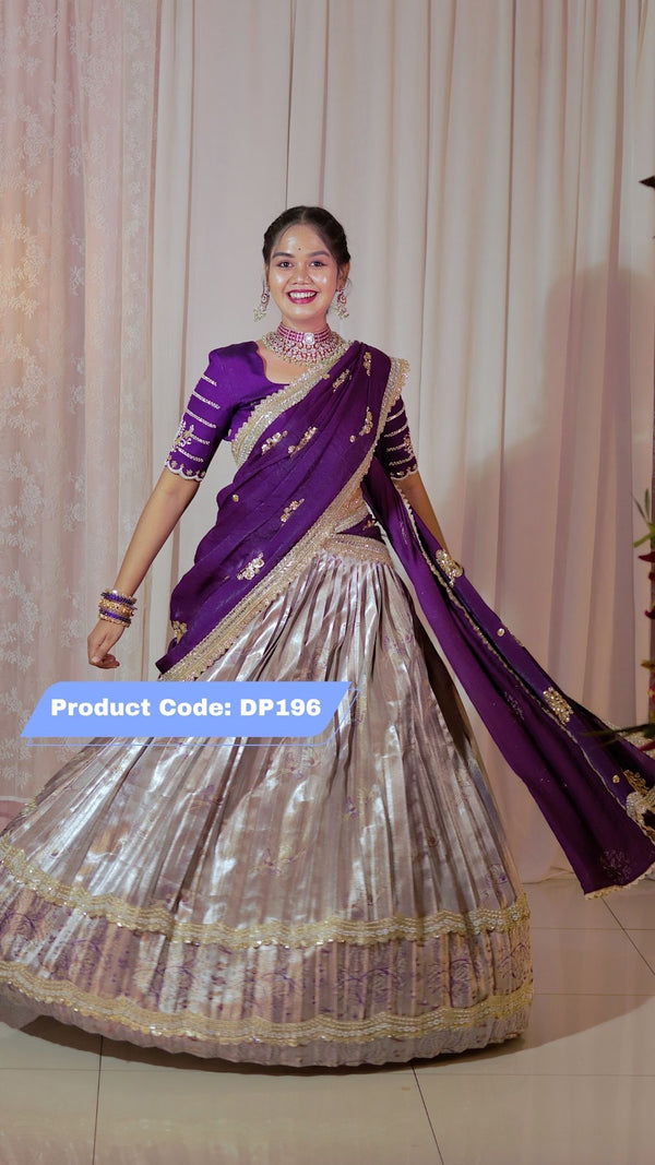 Premium Pattu Ready-Wear Half Saree