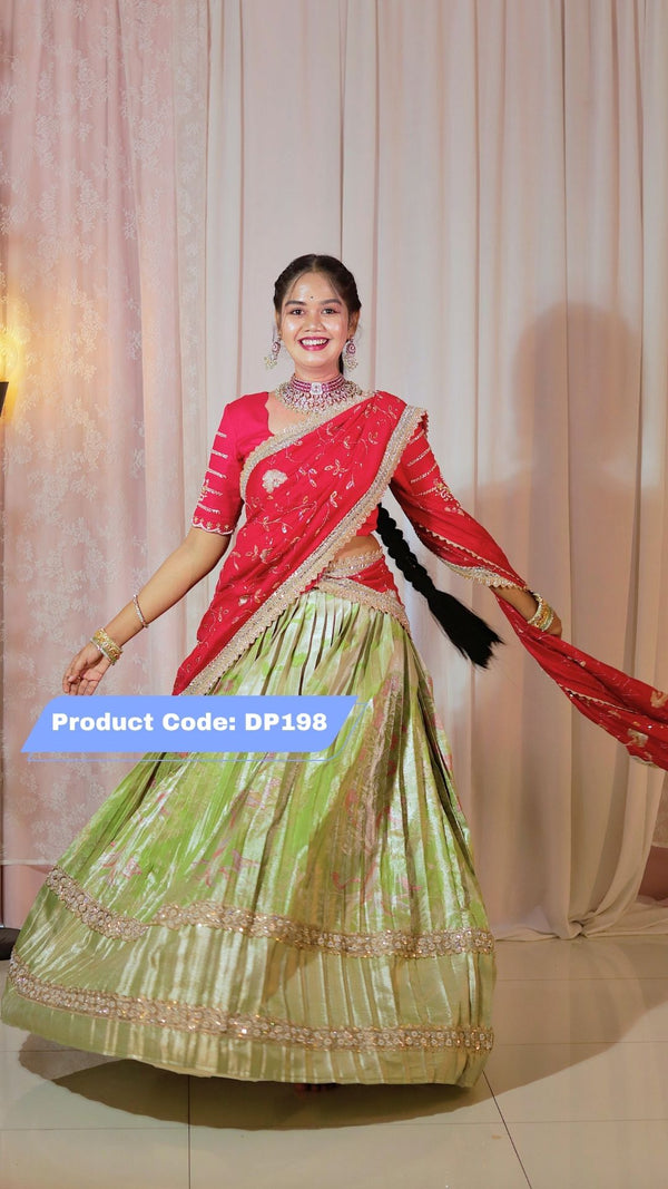 Premium Pattu Ready-Wear Half Saree