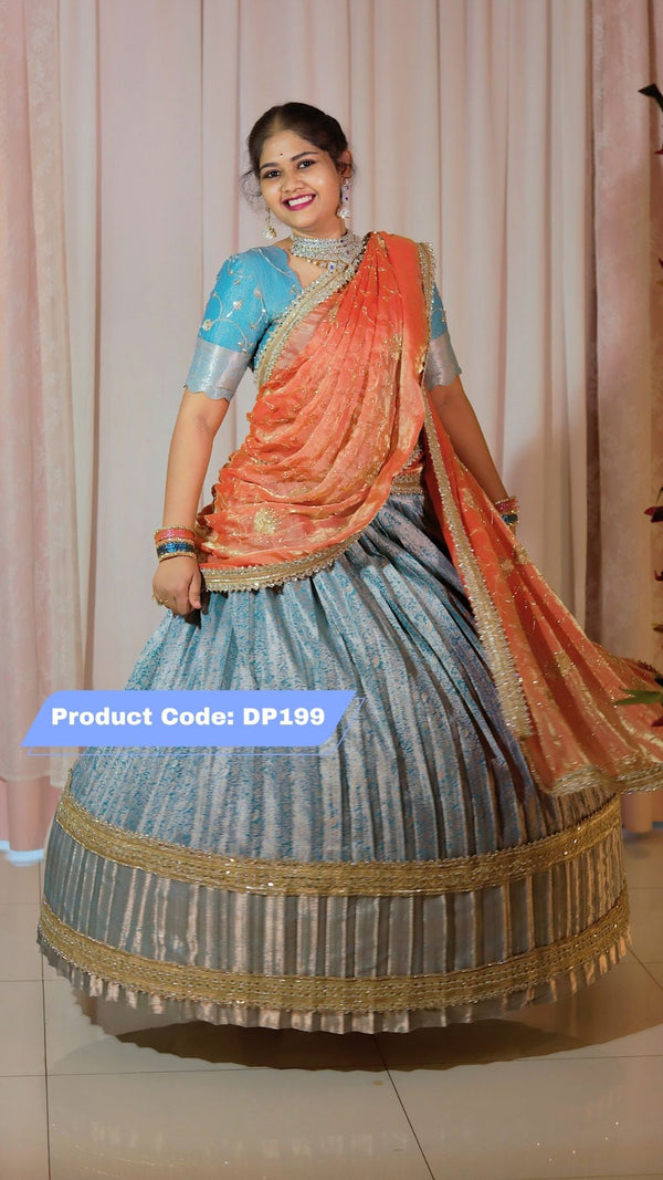 Premium Pattu Ready-Wear Half Saree