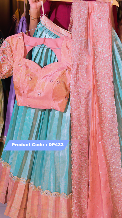 DP432 - RAKSHA BANDAN KANCHI PATTU HALF SAREE