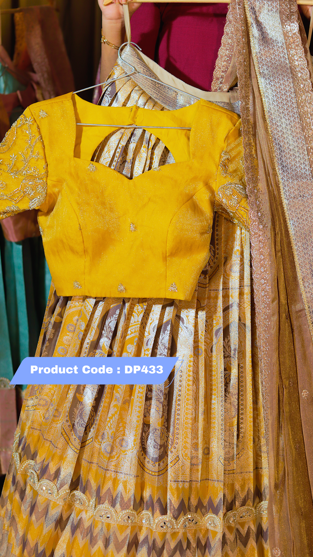 DP433 - RAKSHA BANDAN KANCHI PATTU HALF SAREE