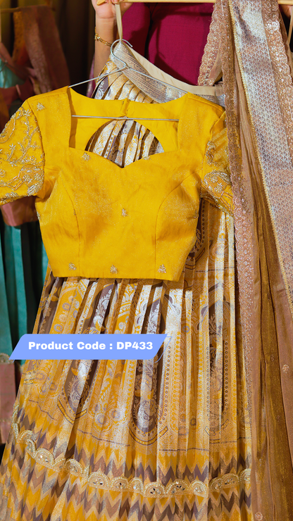 DP433 - RAKSHA BANDAN KANCHI PATTU HALF SAREE